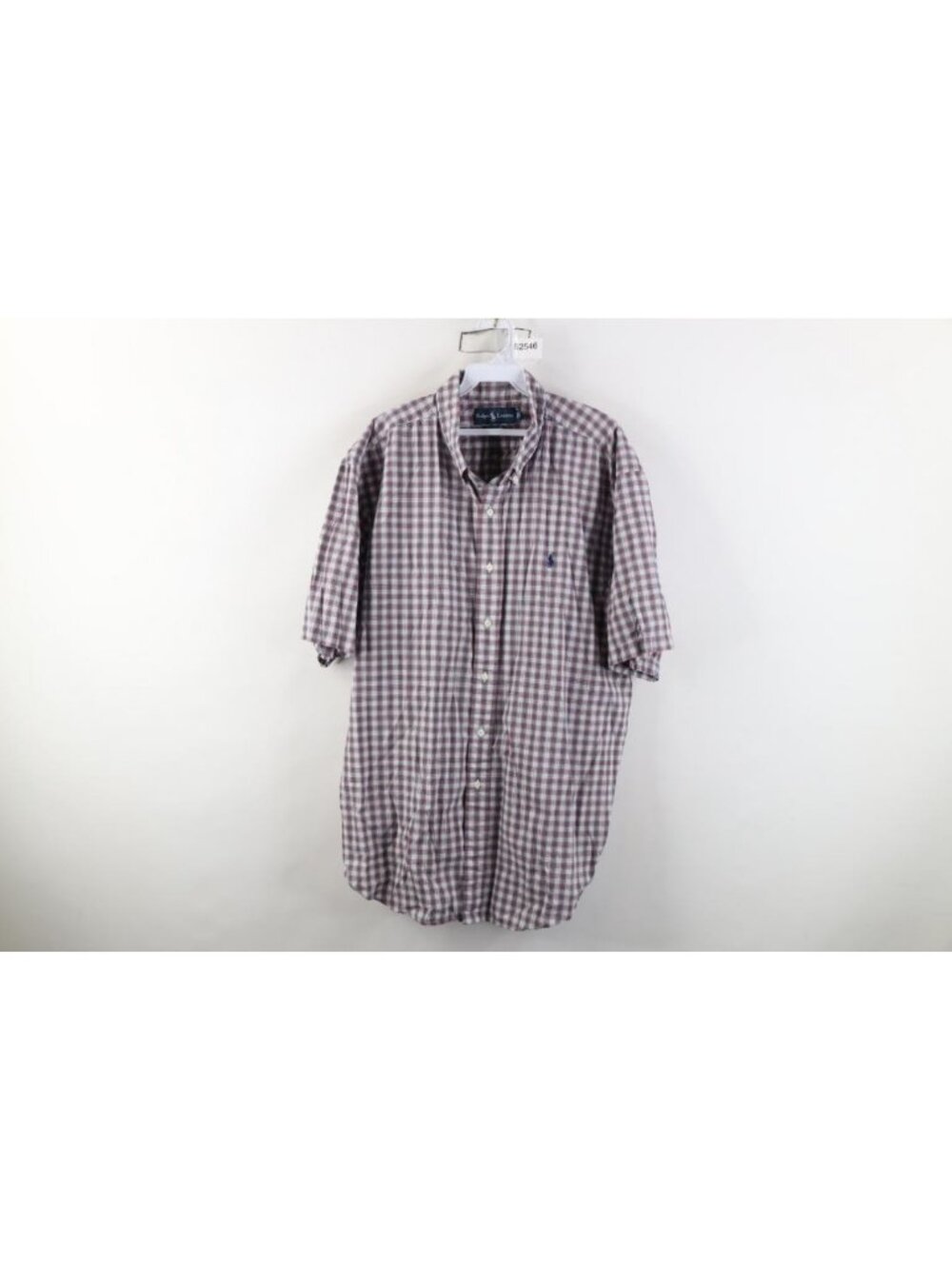 Vintage 90s Ralph Lauren Mens 2XL Short Sleeve Collared Button Down Shirt Plaid